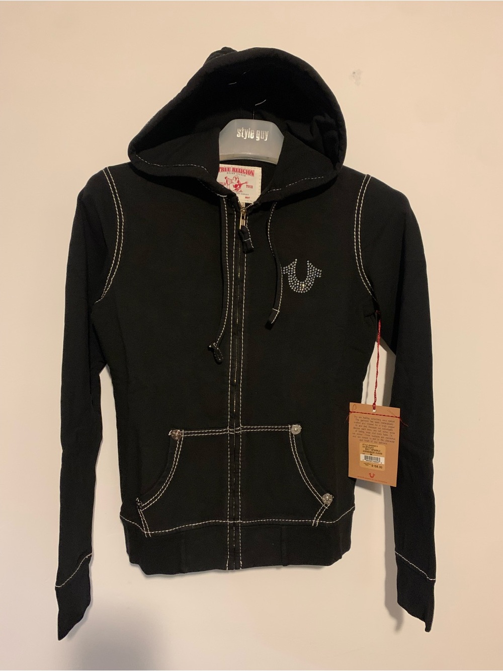 True Religion Women’s Zip-Up Hood Made in USA NWT : Y2K Version